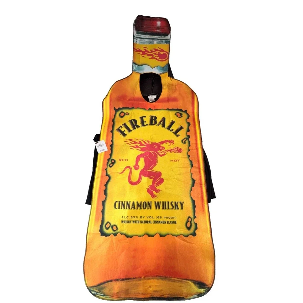 Fireball Cinnamon Whisky Bottle Costume Adult One Size Novelty Halloween Unisex